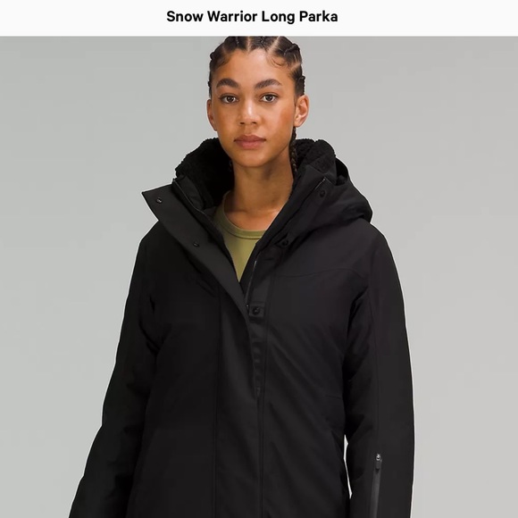 Nwt Lululemon Snow Warrior Long Parka size 0 blue color - Picture 8 of 15